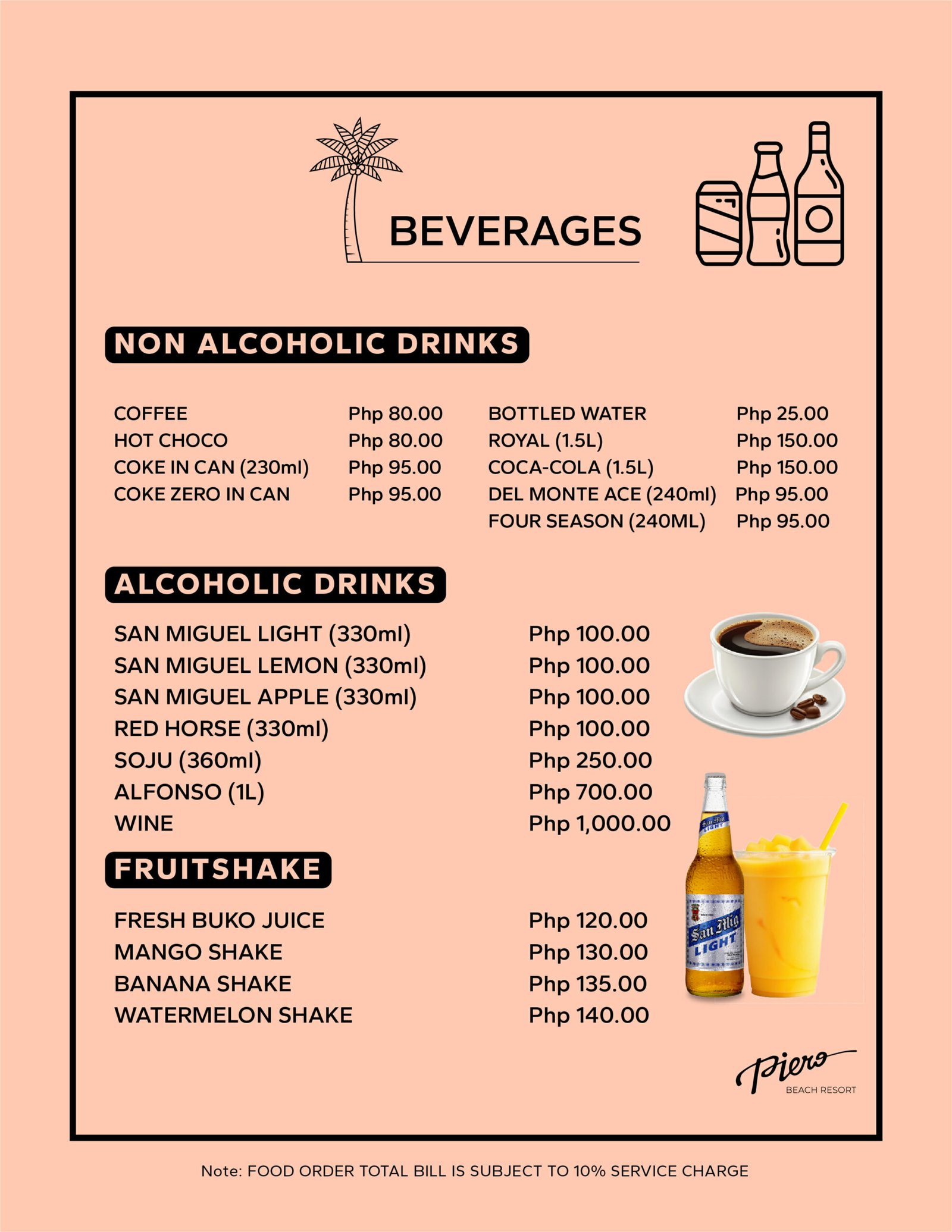 Menu -Beverages